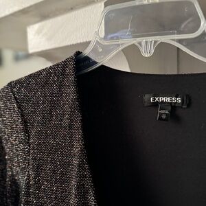 EXPRESS Sparkly Long-sleeved mini-dress Size S